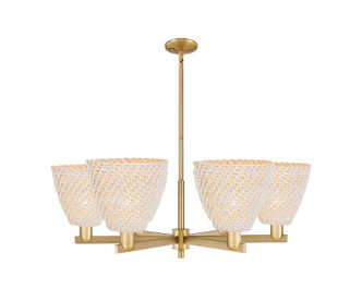 Innovations - 716-6CR-BB-NBD-9-NAT - Six Light Chandelier - Arcadia - Brushed Brass