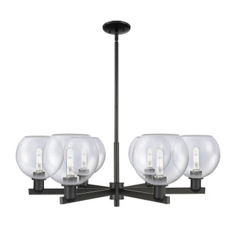 Innovations - 716-6CR-BK-G124-8 - Six Light Chandelier - Arcadia - Matte Black