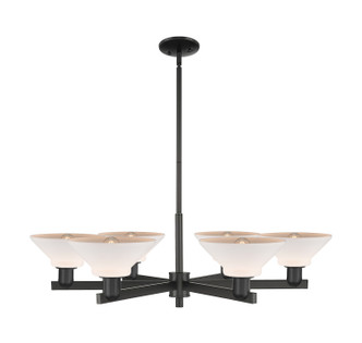 Innovations - 716-6CR-BK-G131 - Six Light Chandelier - Arcadia - Matte Black