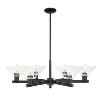 Innovations - 716-6CR-BK-G132 - Six Light Chandelier - Arcadia - Matte Black