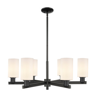 Innovations - 716-6CR-BK-G801 - Six Light Chandelier - Arcadia - Matte Black