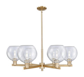Innovations - 716-6CR-CB-G124-8 - Six Light Chandelier - Arcadia - Champagne Bronze