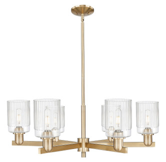 Innovations - 716-6CR-CB-G342 - Six Light Chandelier - Arcadia - Champagne Bronze