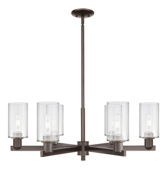 Innovations - 716-6CR-OB-G802 - Six Light Chandelier - Arcadia - Oil Rubbed Bronze