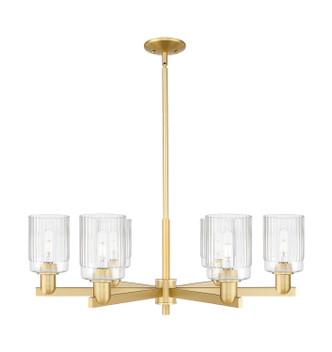 Innovations - 716-6CR-SG-G342 - Six Light Chandelier - Arcadia - Satin Gold