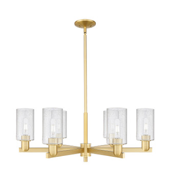 Innovations - 716-6CR-SG-G804 - Six Light Chandelier - Arcadia - Satin Gold