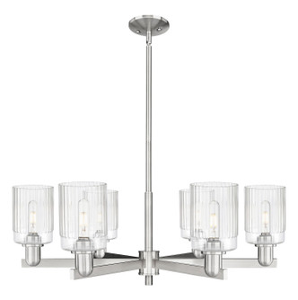 Innovations - 716-6CR-SN-G342 - Six Light Chandelier - Arcadia - Satin Nickel