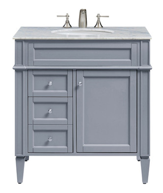Elegant Lighting - VF-1025 - Single Bathroom Vanity Set - Park Ave - Grey