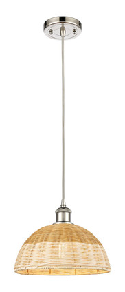Innovations - 516-1P-PN-NBD2-12-NAT - One Light Mini Pendant - Ballston - Polished Nickel