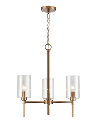 Millennium - 9913-MG - Three Light Chandelier - Chastine - Modern Gold