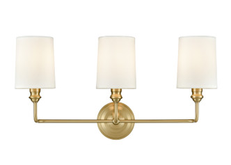 Millennium - 99803-VB - Three Light Vanity - Leena - Vintage Brass