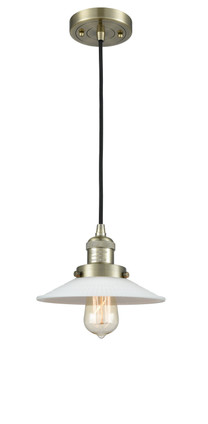 manufacturer_finish:Antique Brass|manufacturer_glass:Matte White Halophane|light_output:220.00lm|color_temperature:2200K|cri:99