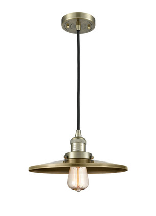 Innovations - 201C-AB-MFR-AB-12 - One Light Mini Pendant - Franklin Restoration - Antique Brass