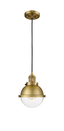 Innovations - 201C-BB-HFS-62-BB-LED - LED Mini Pendant - Franklin Restoration - Brushed Brass