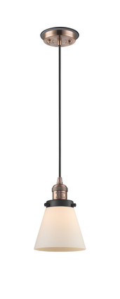 Innovations - 201CBP-ACBK-G61 - One Light Mini Pendant - Franklin Restoration - Antique Copper
