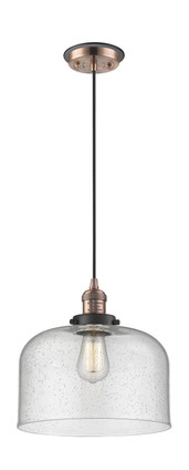 Innovations - 201CBP-ACBK-G74-L - One Light Mini Pendant - Franklin Restoration - Antique Copper