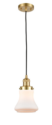Innovations - 201C-SG-G191-LED - LED Mini Pendant - Franklin Restoration - Satin Gold
