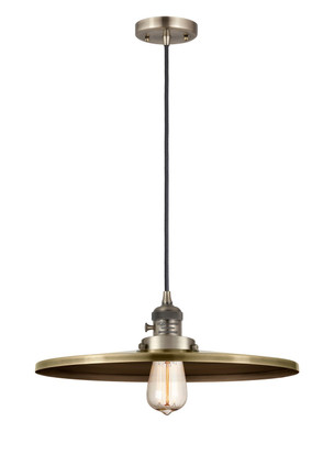 Innovations - 201CSW-AB-MFR-AB-16 - One Light Mini Pendant - Franklin Restoration - Antique Brass