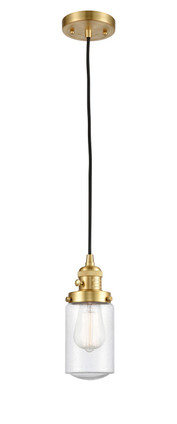 Innovations - 201CSW-SG-G314-LED - LED Mini Pendant - Franklin Restoration - Satin Gold