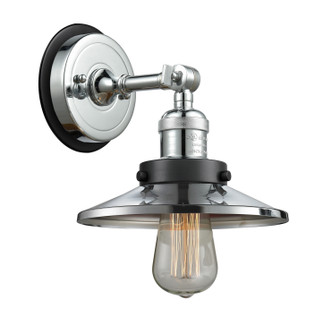 Innovations - 203PC-BPBK-HRBK-M7-PC - One Light Wall Sconce - Franklin Restoration - Polished Chrome