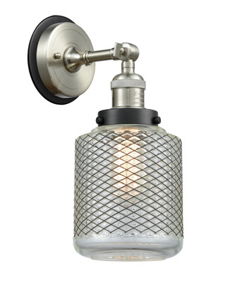 Innovations - 203SN-BPBK-HRBK-G262 - One Light Wall Sconce - Franklin Restoration - Brushed Satin Nickel