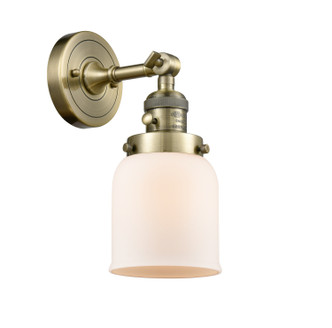 manufacturer_finish:Antique Brass|manufacturer_glass:Cased Matte White Small Bell|light_output:220.00lm|color_temperature:2200K|cri:99