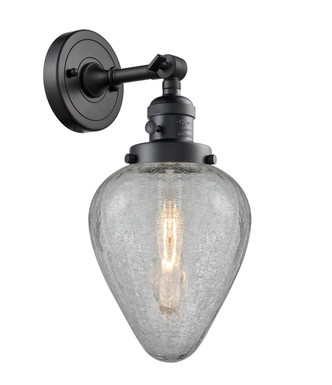 Innovations - 203SW-BK-G165-LED - LED Wall Sconce - Franklin Restoration - Matte Black