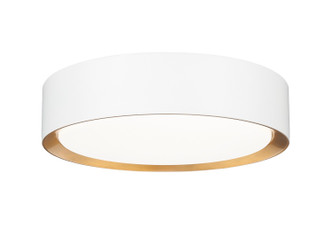 Z-Lite - 1014F12-MW-MGLD-LED - LED Flush Mount - Kawan - Matte White + Modern Gold
