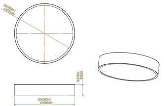 Coronado LED Flush Mount (1017F20-MGLD-LED) Coronado LED Flush Mount (1017F20-MGLD-LED)