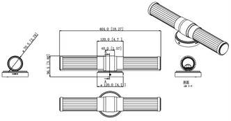 Warwick LED Vanity (1020-18W-MGLD-LED)