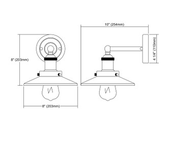 English Pub One Light Vanity Lamp (67170/1)