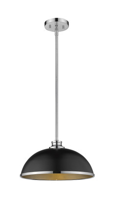 Z-Lite - 1930P-MB+CH - One Light Pendant - Citadel - Chrome