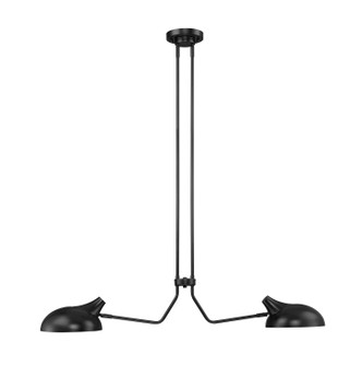 Bellamy Two Light Linear Chandelier (1942-2L-MB)
