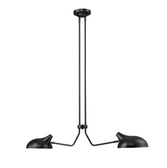 Bellamy Two Light Linear Chandelier (1942-2L-MB) Bellamy Two Light Linear Chandelier (1942-2L-MB)
