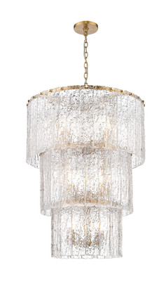 Glacier 12 Light Chandelier (1943-36MGLD)