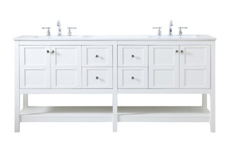 Elegant Lighting - VF16472DWH - Double Bathroom Vanity - Theo - White Elegant Lighting - VF16472DWH - Double Bathroom Vanity - Theo - White