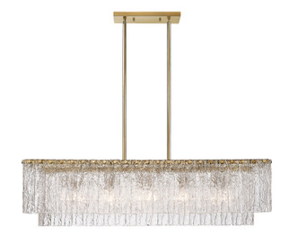 Glacier Five Light Linear Chandelier (1943-42L-MGLD)