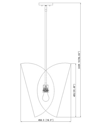 Salone One Light Pendant (1951P18-MW)