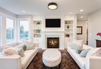 Arlo Four Light Flush Mount (2303F4-MB-RB)