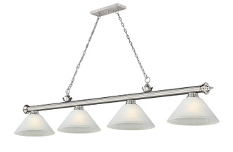 Z-Lite - 2306-4BN-AWL14 - Four Light Billiard - Cordon - Brushed Nickel