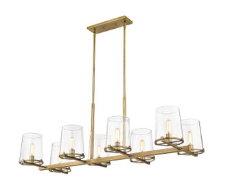 Z-Lite - 3032-8L-RB - Eight Light Linear Chandelier - Callista - Rubbed Brass Z-Lite - 3032-8L-RB - Eight Light Linear Chandelier - Callista - Rubbed Brass