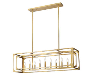 Easton Nine Light Linear Chandelier (3038-9L-RB)