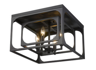 Easton Four Light Flush Mount (3038F-MB)