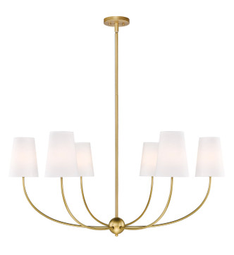 Z-Lite - 3040-42RB - Six Light Chandelier - Shannon - Rubbed Brass