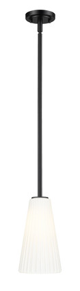 Z-Lite - 3043P6-ROD-MB - One Light Pendant - Farrell - Matte Black