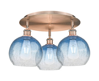 Innovations - 516-3C-AC-G483-8SB - Three Light Semi-Flush Mount - Ballston - Antique Copper