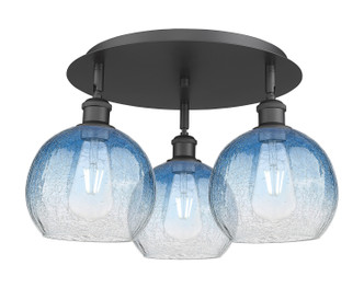 Innovations - 516-3C-BK-G483-8SB - Three Light Semi-Flush Mount - Ballston - Matte Black