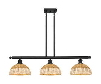 Innovations - 516-3I-BK-NBD2-9-NAT - Three Light Island Pendant - Ballston - Matte Black