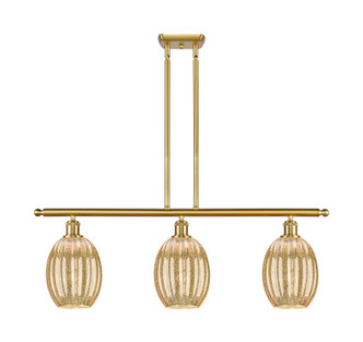 Innovations - 516-3I-SG-G459-6ME - Three Light Island Pendant - Ballston - Satin Gold