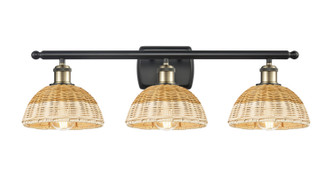 Innovations - 516-3W-BAB-NBD2-75-NAT - Three Light Bath Vanity - Ballston - Black Antique Brass
